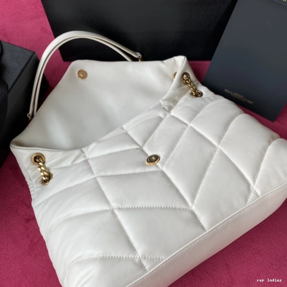Repzbay REP LAMBSKIN YSL BAG IN MEDIUM PUFFER QUILTED 0802